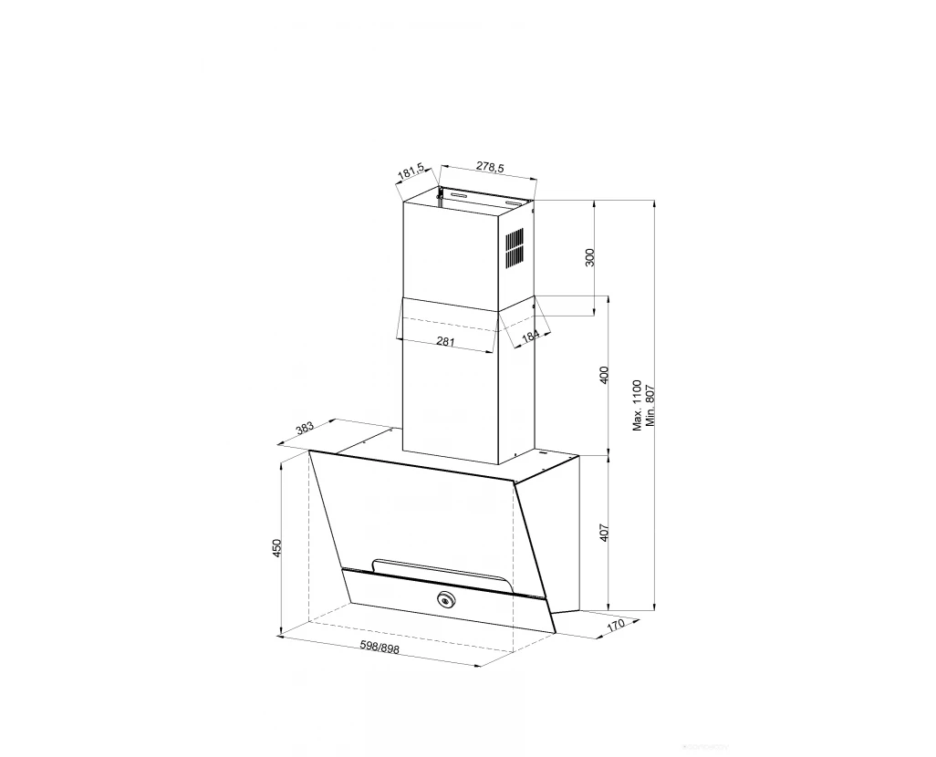 Вытяжка Kuppersberg F 990 W