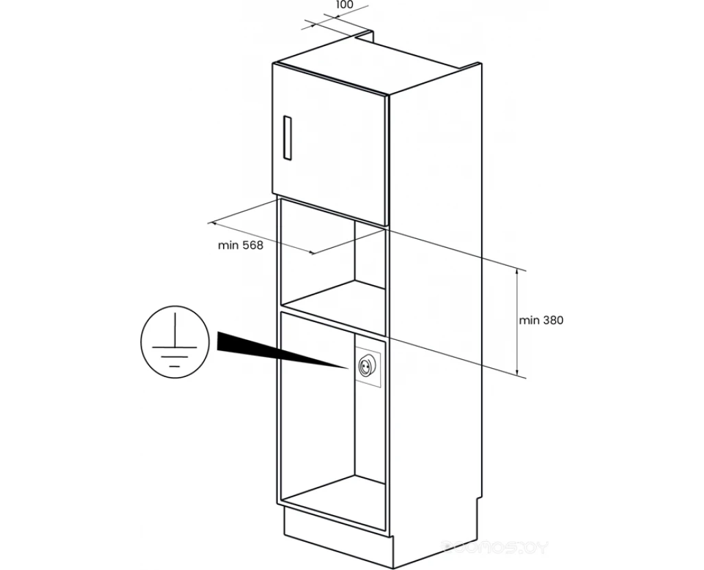 Встраиваемая микроволновая печь Kuppersberg HMW 393 W