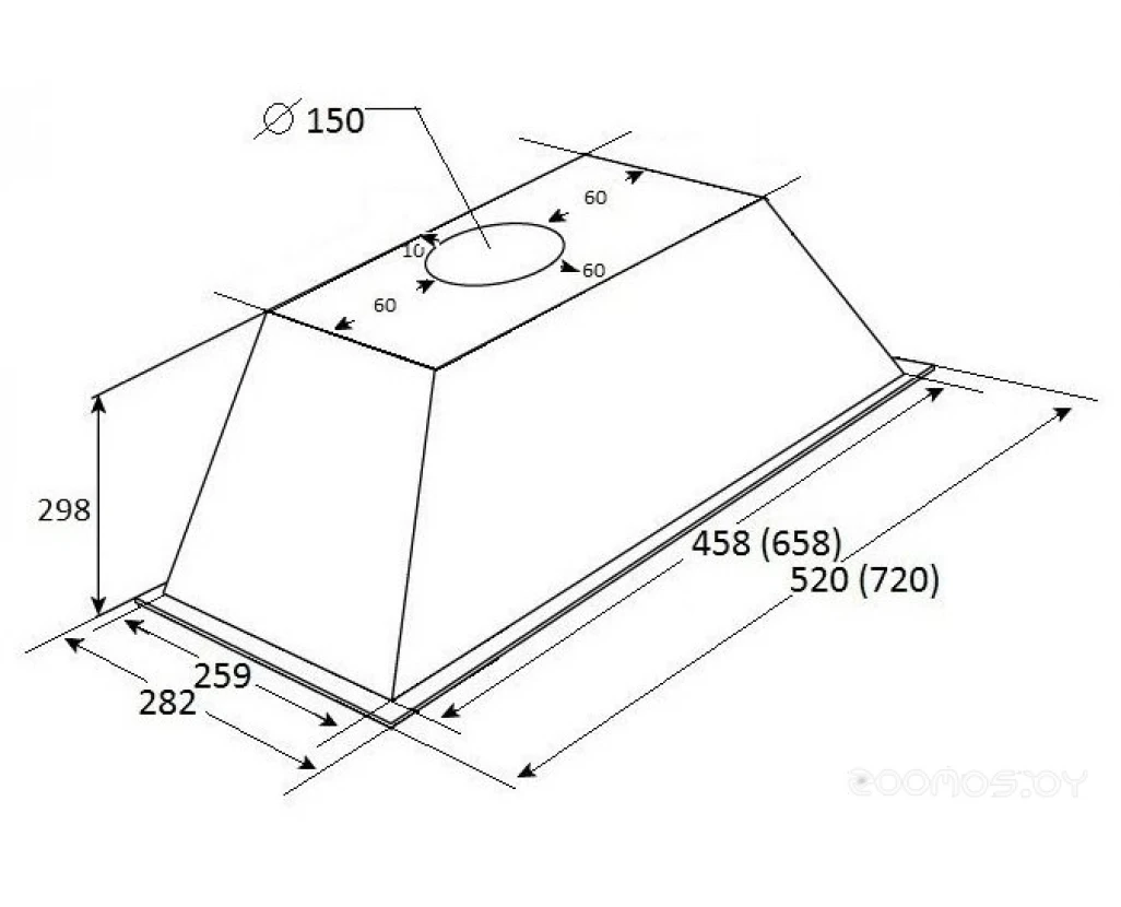 Вытяжка Kuppersberg INLINEA 72 B