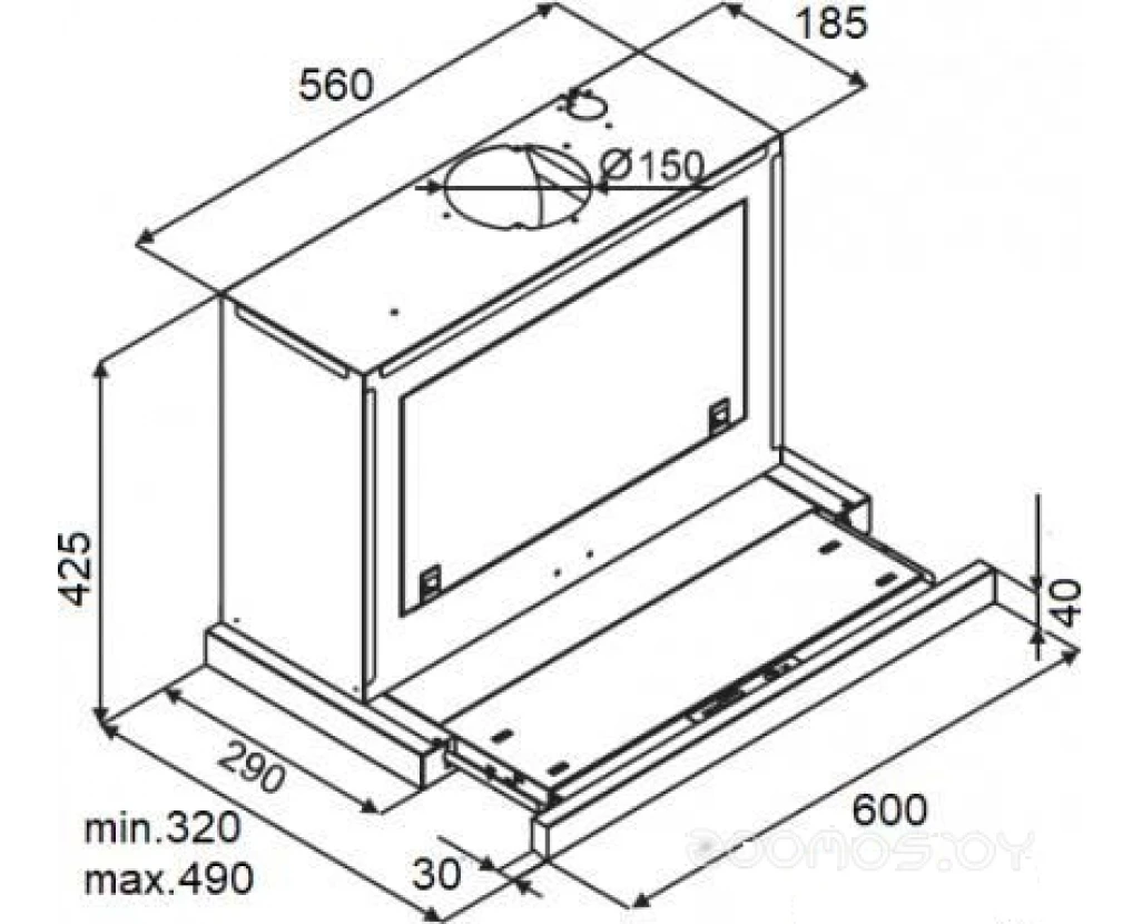 Вытяжка Kuppersberg SLIMBOX 60 GB